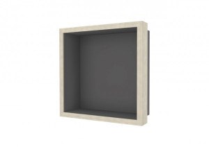 ESS Wandnische W-BOX Niche Anthrazit Rahmen: Oak - Weisgewaschen, 300x300x100