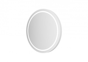 ESS Spiegel Mirror Iseo Rund Wei&szlig; 100 cm, Leiste