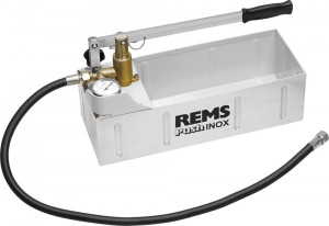 Push INOX Hand-Druckpr&uuml;fpumpe Rems mit Manometer, p d 6 MPa/60 bar/870 psi
