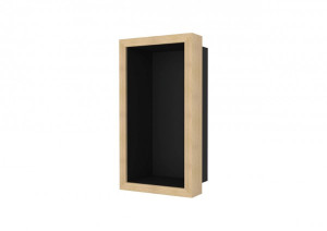 ESS Wandnische W-BOX Niche Schwarz Rahmen, oak - walnuss, 150x300x100