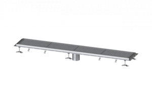 KESSEL Kastenrinne Ferrofix m. Fliesenanschlusswinkel, 300 x 2050 mm
