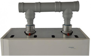 INTERDOMO PP Grundbausatz Duo/RLA DN 60mm auf DN 100mm