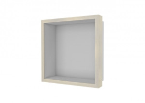 ESS Wandnische W-BOX Edelstahl geb&uuml;rstet Rahmen: Oak - Weisgewaschen, 300x300...