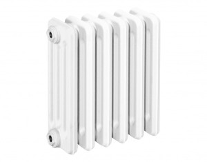 HG-TEC DIN-Gussradiator Berlin RAL 9010 3 Glieder BH 430 NA 350 BL 180 BT 160