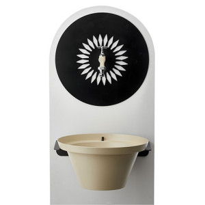 ewuaqua iWater Aquapoint Wandbrunnen creme Outdoor-Wandbrunnen