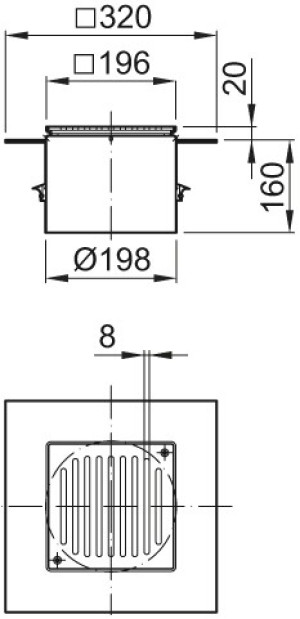 ACO Aufsatzst&uuml;ck AV Variant ES K 3 versc Rutschhemmung Klasse C