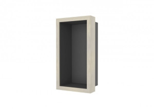 ESS Wandnische W-BOX Niche Anthrazit Rahmen: Oak - Weisgewaschen, 150x300x100