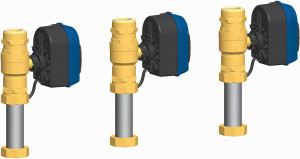 PAW Zub FriwaMega 3er Kask 3x Rohr Set DN 32 zum Einbau inkl 3xDurchg Vent DN32
