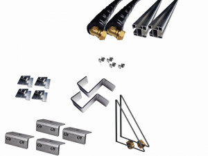 Thermic Energy Montagepaket 1er Grundset f&uuml;r FK253 Blechfalz 15Grad