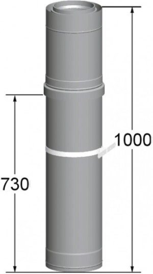 Wolf Dachdurchf&uuml;hrung f&uuml;r Luft /Abgasrohr DN 200/300 1000mm