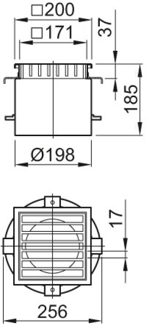 ACO Aufsatzst&uuml;ck ES M 125, lose eingelegt