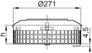 ACO Kiesfangaufsatz ES H&ouml;he 225mm
