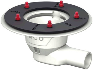 ACO Bodenablauf Passavant DN 50 GE m PDF wei&szlig; epoxiert