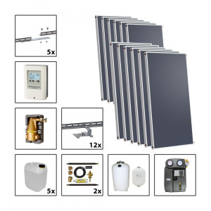 Solarbayer Silversun Solarpaket 12 Fl&auml;che m2: Brutto 24,24 / Apertur 21,96