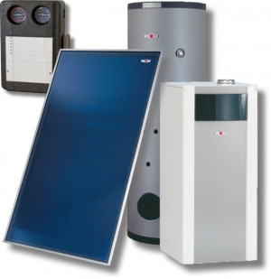 Wolf Sonnenpaket &Ouml;lbrennwert COB-2-20 3x Kollektor F3-1, 1 HK, SEM-2-400