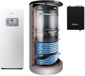 Junkers Bosch W&auml;rmepumpen Systempaket SUPRAECO A STE18, STE170 1, 17 kW, 960 l