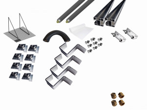 Thermic Energy Montagepaket 2er Grundset FK253 Flachdachaufst&auml;nderung 45Grad