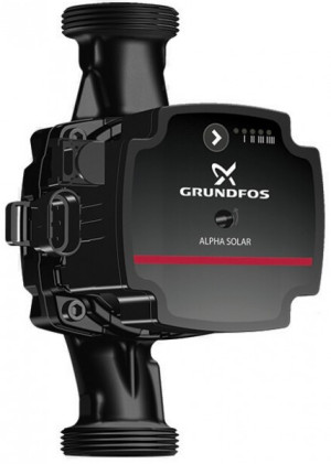 Grundfos Umw&auml;lzpumpe ALPHA Solar elektr gereg. PN 10 180mm Typ 25 75 Rp 1
