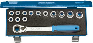 Steckschl&uuml;ssel-Satz Antrieb 1/2"-sechskant innen 10-24x mm 14-teiligGedore