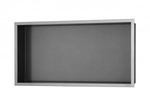 ESS Wandnische BOX 10 Niche Anthrazit Rahmen edelstahl geb&uuml;rstet, 600x300x100