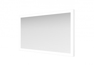 ESS Spiegel Mirror Lugano Wei&szlig; 70x120 cm, Leiste