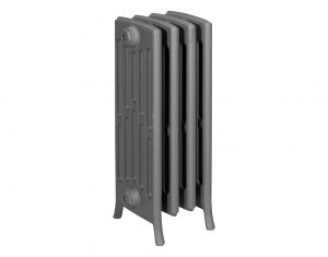 HG-TEC Gussradiator Stockholm RAL 7022 7 Gl. BH 658 NA 500 BL 420 BT 221