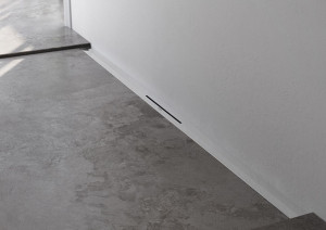 ESS Duschrinne R-Line Wall geb&uuml;rstet 100 cm, komplettset