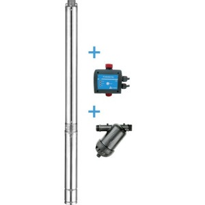 ewuaqua iWater eco3 4-60 TBPumpe 3" Beregnungspaket 3" Tiefbrunnenpumpen-Komp...