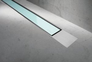 ESS Duschrinne Modulo TAF Design Z-2 Matt, 90 cm, glass gr&uuml;n