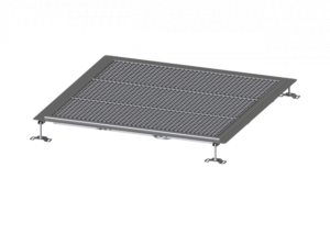 KESSEL Bodenwanne Ferrofix Klebeflansch H: 6 mm, 1000 x 1000 mm