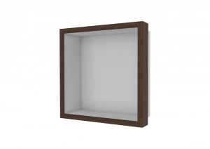 ESS Wandnische BOX 10 Holzrahmen Oak Walnut, 30x30x10 cm