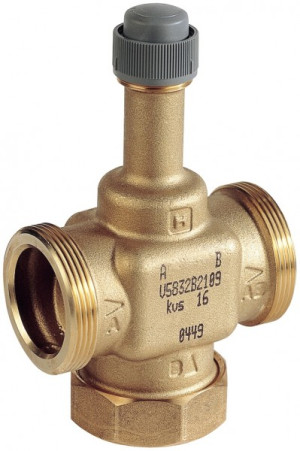 Honeywell Kompakt Druchgangsventil V5832 Rotguss, PN 16 DN 25, kvs Wert 6,3