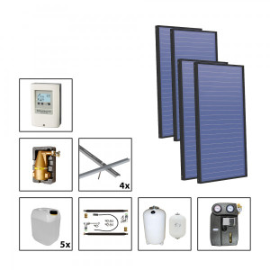 Solarbayer Plus AL Solarpaket 4 - Stock Fl&auml;che m2: Brutto 11,44 / Apertur 10,77