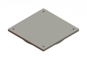 KESSEL Rost blickdicht, V2A, 150x150 mm, L 15
