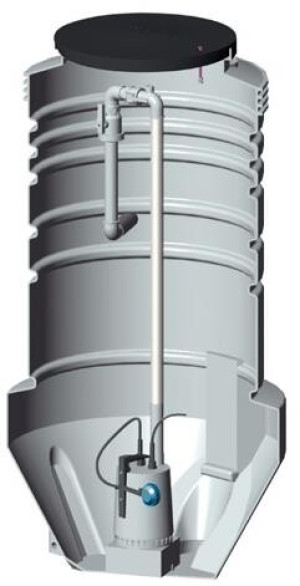 Grundfos Pumpenschacht Doppel PUST 06.20.D 600mm H&ouml;he 2 m