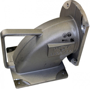 Wolf Brennerflansch Gussblock 90Gr f MGK 2