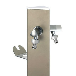 ewuaqua iWater Aquapoint grau Wasserzapfstelle als Gartenstele