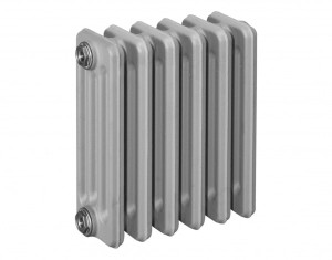 HG-TEC DIN-Gussradiator Berlin grundiert 6 Glieder BH 430 NA 350 BL 360 BT 160