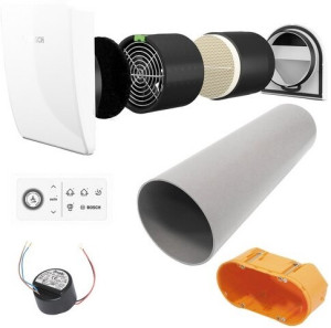 Junkers Bosch Paket Vent 2000 D Wohnungsl. VE203 Haus 160 qm 8x V2000D 43/K