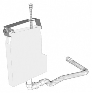 Herzbach Schlauchbox Logic mit Schlauchkasten f&uuml;r Wannenrandmontage