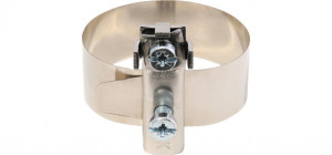 AS Erdungs-Bandschelle MS vn/Band Bronze f&uuml;r Rohr 17.5 - 48 mm / 3/8" - 1 1/2"