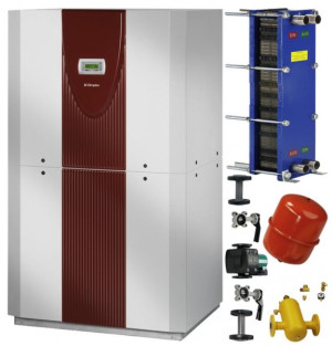 Dimplex Paket WSI Sole/Wasser W&auml;rmepumpe 32TU