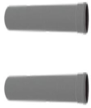 INTERDOMO PP Verpackungseinheit Rohre DN 80 VE 2, 5x2 m