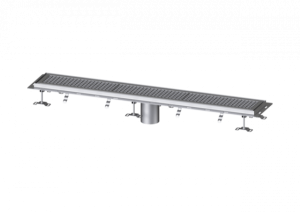 KESSEL Kastenrinne Ferrofix m. Fliesenanschlusswinkel, 200 x 1550 mm