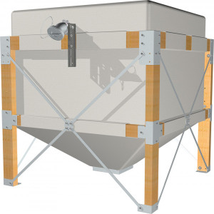 Fr&ouml;ling Sacksilo Typ 8 Inhalt: bis zu 2,0 t (2,0x1,25x1,9 m)