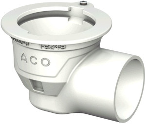 ACO Bodenablauf Passavant DN 100 GE mit Halterand mit Anstrich
