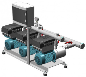 Calpeda BS3V 3 MXH805/B-ITT Druckerh&ouml;hungsanlage m. 2 MXH805/B-ITT