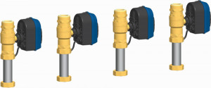 PAW Zub FriwaMega 4er Kask 4x Rohr Set DN 32 zum Einbau inkl 4xDurchg Vent DN32