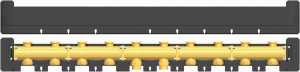 PAW Modulverteiler DN 25 5-fach F 1" x 1" IG isoliert