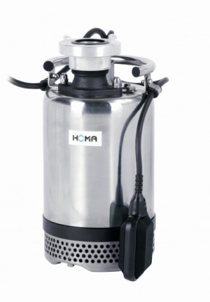 HOMA Motorumflutete Baupumpe mit Schwimmer HBP507 WA
